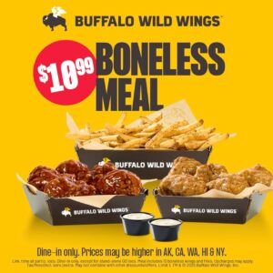 Buffalo Wild Wings Menu