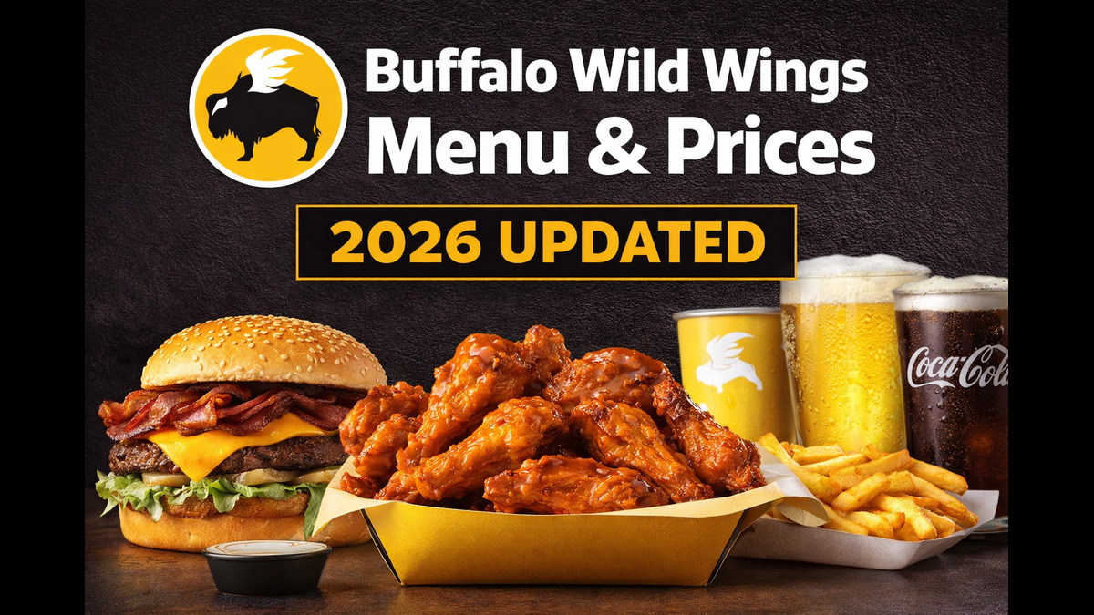 Buffalo Wild Wings full menu with updated prices for 2026