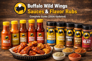 Buffalo Wild Wings nutrition and calories by sauce and flavor with heat scale 2026 update