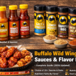 Buffalo Wild Wings sauces and flavor rubs with heat levels and nutrition facts updated for 2026